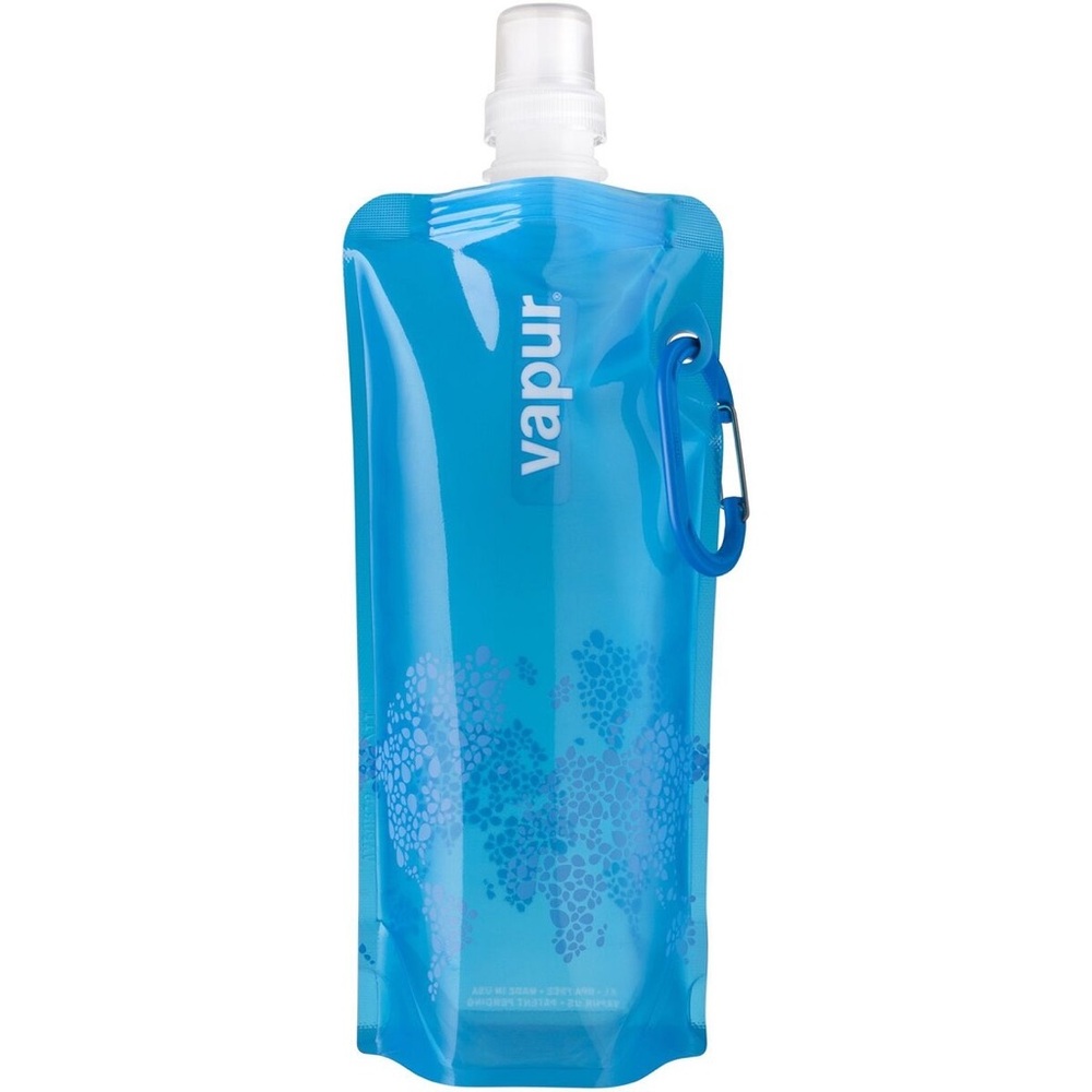 VAPUR "Anti-Bottle" Reflex Folding Travel Water Bottle - Blue